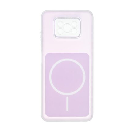 قاب مستطیلی مات طرح مگ سیف لنز شفاف Xiaomi Poco X3 / Poco X3 Pro / Poco X3 NFC - یاسی