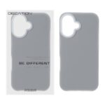 قاب Decation سیلیکونی پاستیلی Apple iPhone 16 - خاکستری (پک دار)