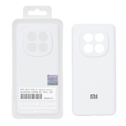 قاب سیلیکونی پاک کنی اورجینال Master Quality مدل Xiaomi Redmi Note 15 / Poco M8 5G - سفید (پک دار)