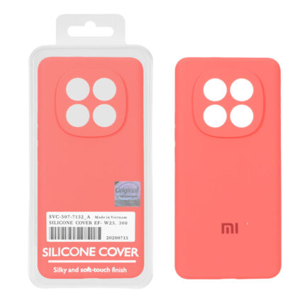 قاب سیلیکونی پاک کنی اورجینال Master Quality مدل Xiaomi Redmi Note 15 / Poco M8 5G - مرجانی (پک دار)