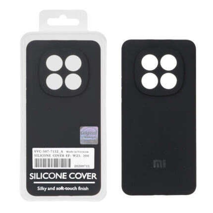 قاب سیلیکونی پاک کنی اورجینال Master Quality مدل Xiaomi Redmi Note 15 / Poco M8 5G - مشکی (پک دار)