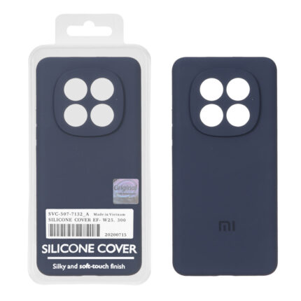 قاب سیلیکونی پاک کنی اورجینال Master Quality مدل Xiaomi Redmi Note 15 / Poco M8 5G - سرمه ای (پک دار)