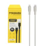 کابل شارژ 1.1 متری فست Masaru Type-C to Lightning مدل M311i - سفید - SMO