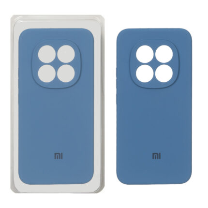 قاب سیلیکونی پاک کنی محافظ لنزدار اورجینال Xiaomi Redmi Note 15 Pro Plus - آبی تیره (پک اصلی)