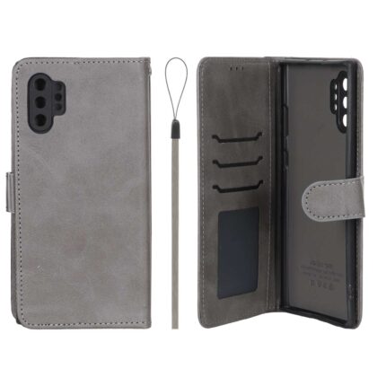 کیف موبایل مگنتی درجه یک داخل خز MNC Plus مدل Samsung Galaxy Note 10 Plus - خاکستری