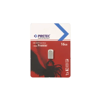 Pretec Premier USB 2.0 Flash Memory - 16GB - نقره ای (گارانتی فراگامان)