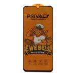محافظ صفحه نمایش شیشه ای Full Cover Ewesell Anti Static Privacy مدل Samsung Galaxy A07 / A06 / A05 / Xiaomi Redmi 13C / Poco C65 / Poco M6 5G / Honor X7 / X7A / Realme C51 / Realme C53