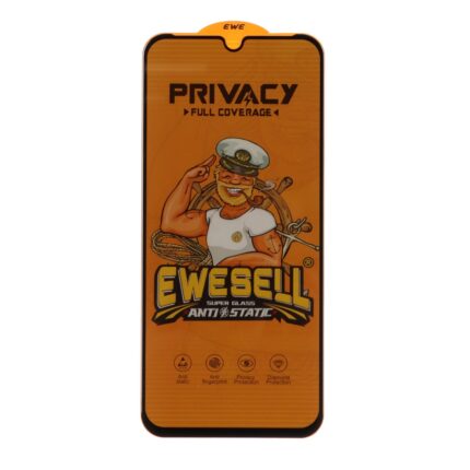 محافظ صفحه نمایش شیشه ای Full Cover Ewesell Anti Static Privacy مدل Xiaomi Redmi 15C / Poco C85
