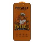محافظ صفحه نمایش شیشه ای Full Cover Ewesell Anti Static Privacy مدل Apple iPhone 17 Pro Max