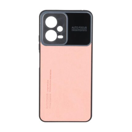 قاب Auto Focus طرح چرم Xiaomi Redmi Note 12 5G / Poco X5 5G - گلبهی