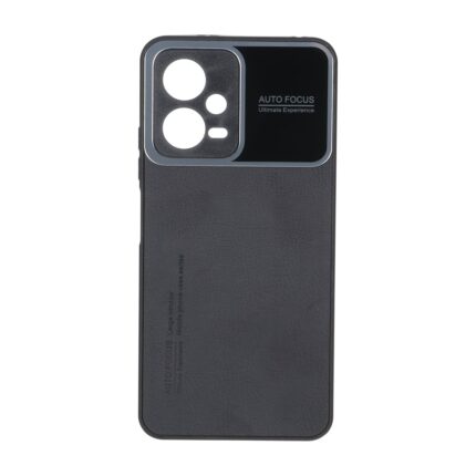 قاب Auto Focus طرح چرم Xiaomi Redmi Note 12 5G / Poco X5 5G - مشکی