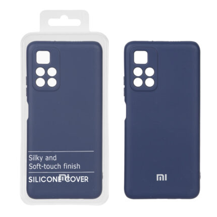 قاب نیو سیلیکون محافظ لنزدار RFF مدل Xiaomi Redmi Note 11 5G / Poco M4 Pro 5G - سرمه ای (پک دار)