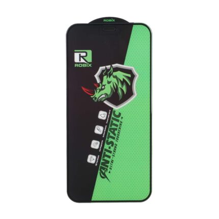 محافظ صفحه نمایش شیشه ای Full Cover Robix Anti Static ESD مدل Apple iPhone 12 Mini