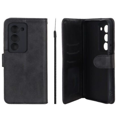 کیف موبایل مگنتی Crystal داخل مخمل Xiaomi Redmi 15 4G - مشکی