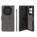 کیف موبایل مگنتی Crystal داخل مخمل Xiaomi Redmi Note 15 / Poco M8 5G - طوسی