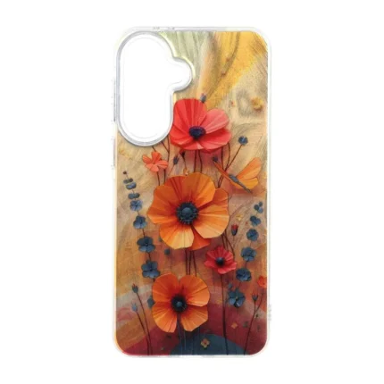 قاب اطلسی Flower دور شفاف Samsung Galaxy A37 - طرح 79