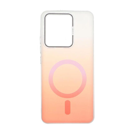 قاب Funnyrich طرح مگ سیف دور مات Xiaomi Redmi Note 13 4G - نارنجی
