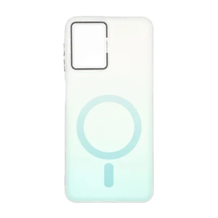 قاب Funnyrich طرح مگ سیف دور مات Samsung Galaxy A22 4G / M22 / M32 4G / F22 - سبزآبی