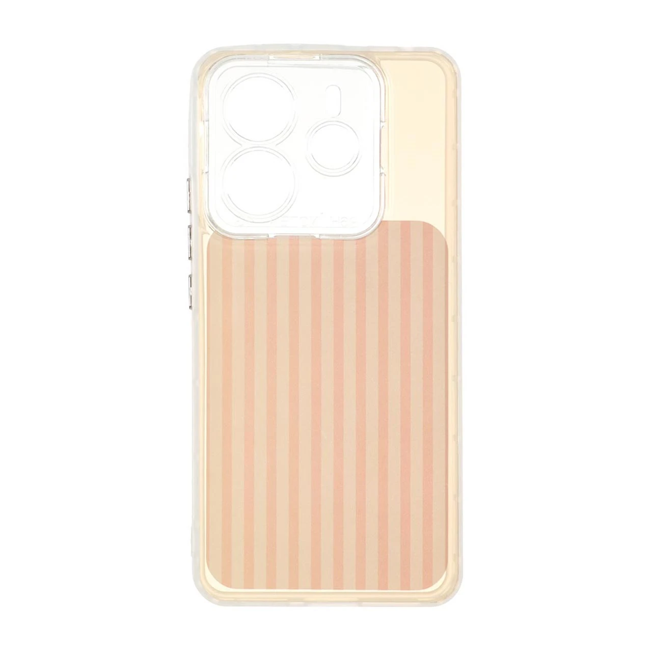 1713588 قاب مستطیلی Stripe لنز شفاف Xiaomi Redmi Note 14 4G - گلبهی - تصویر 1