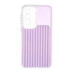قاب مستطیلی Stripe لنز شفاف Samsung Galaxy A57 - بنفش