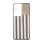 قاب مستطیلی Stripe لنز شفاف Samsung Galaxy A37 - مشکی