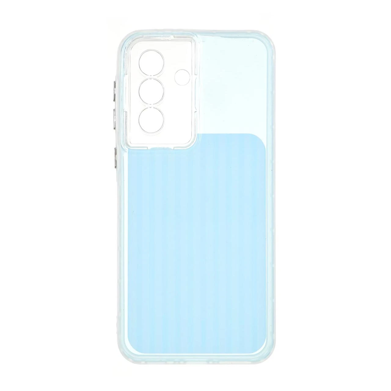 1713622 قاب مستطیلی Stripe لنز شفاف Samsung Galaxy A37 - آبی - تصویر 1