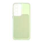 قاب مستطیلی Stripe لنز شفاف Samsung Galaxy A37 - سبز