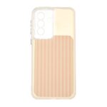 قاب مستطیلی Stripe لنز شفاف Samsung Galaxy A37 - گلبهی