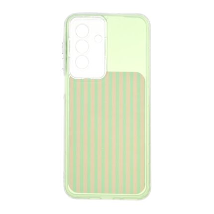 قاب مستطیلی Stripe لنز شفاف Samsung Galaxy A17 / A26 - سبز