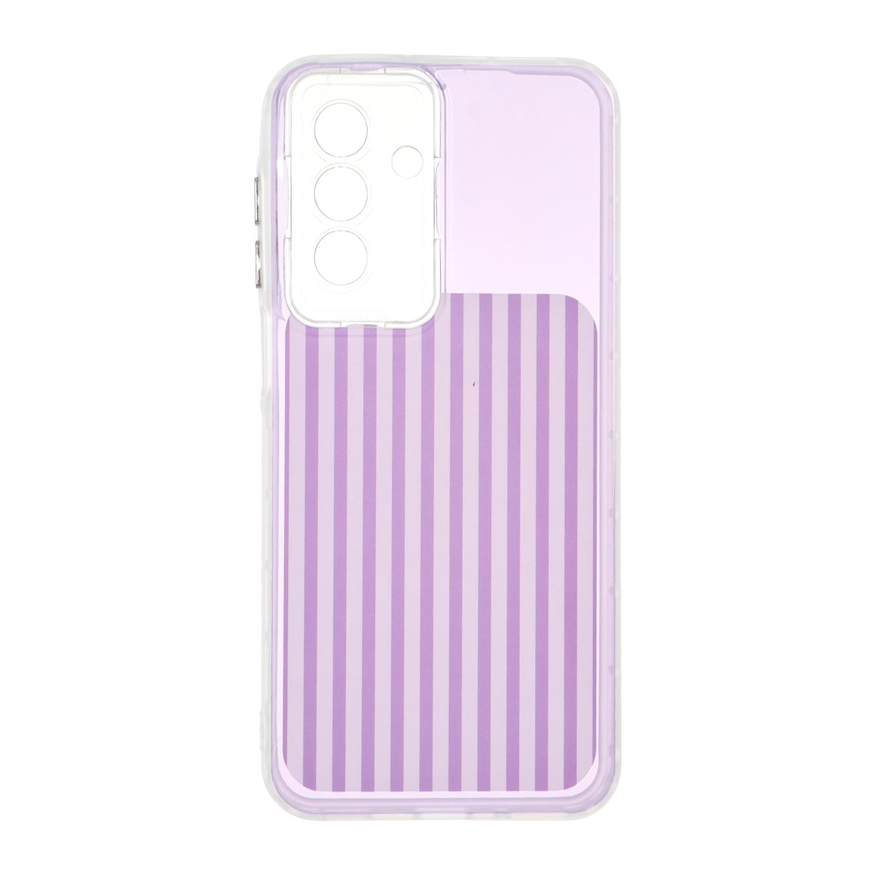 1713636 قاب مستطیلی Stripe لنز شفاف Samsung Galaxy A17 / A26 - بنفش - تصویر 1