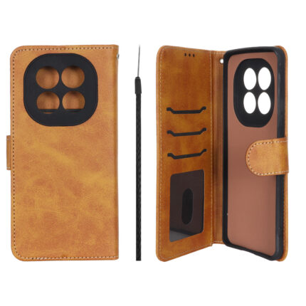 کیف موبایل مگنتی Crystal داخل مخمل Xiaomi Redmi Note 15 / Poco M8 5G - عسلی