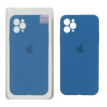 قاب سیلیکونی پاک کنی اورجینال Master Quality مدل Apple iPhone 11 Pro Max - آبی کاربنی (پک دار)