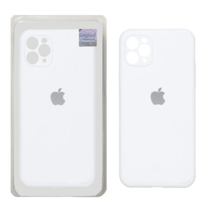 قاب سیلیکونی پاک کنی اورجینال Master Quality مدل Apple iPhone 11 Pro Max - سفید (پک دار)