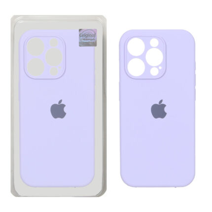 قاب سیلیکونی پاک کنی اورجینال Master Quality مدل Apple iPhone 15 Pro - یاسی (پک دار)