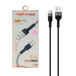 کابل شارژ فست Power Max Type-C مدل PM001C - مشکی