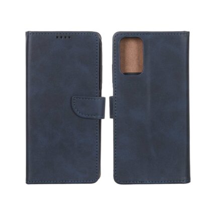 کیف چرمی موبایل مگنتی Xiaomi Redmi Note 10 4G / Redmi Note 10S / Poco M5S - سرمه ای