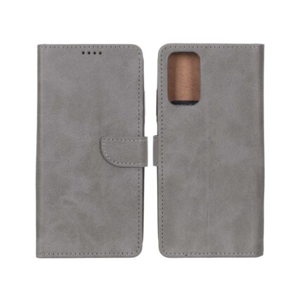 کیف چرمی موبایل مگنتی Xiaomi Redmi Note 10 4G / Redmi Note 10S / Poco M5S - خاکستری