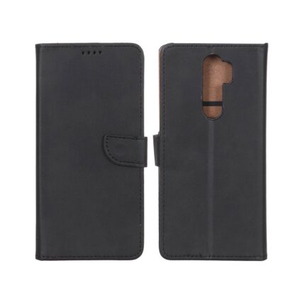 کیف چرمی موبایل مگنتی Xiaomi Redmi Note 8 Pro - مشکی