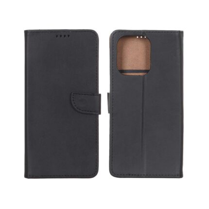 کیف چرمی موبایل مگنتی Xiaomi Redmi Note 13 4G - مشکی