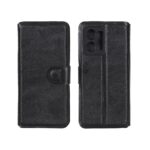 کیف موبایل چرمی مگنتی محافظ لنزدار Xiaomi Redmi Note 12 4G - مشکی