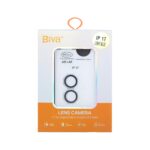 محافظ لنز رینگی اورجینال Biva شابلون دار AR AF مدل Apple iPhone 17 - آبی روشن (پک دار)