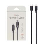 کابل شارژ فست Yesido Type-C to Lightning مدل CA176 27W - مشکی (گارانتی12 ماه تعویض نیکان همراه)