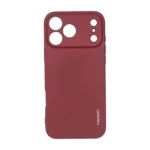 قاب سیلیکونی Spigen محافظ لنزدار Apple iPhone 17 Pro Max - زرشکی