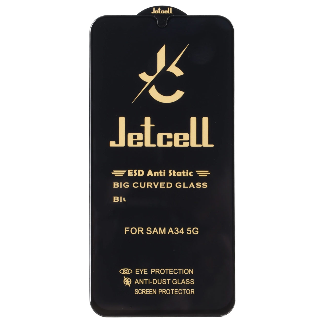 1722162 محافظ صفحه نمایش شیشه ای Full Cover ESD Anti Static - JET Cell مدل Samsung Galaxy A34 - تصویر 1