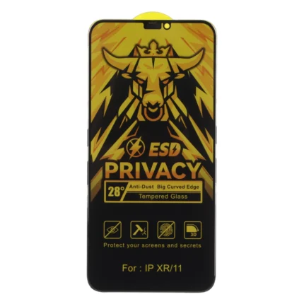 محافظ صفحه نمایش شیشه ای Full Cover Privacy Bull Privacy - ESD مدل Apple iPhone 11 / iPhone XR