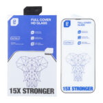 محافظ صفحه نمایش شیشه ای Full Cover Lanbi - 15X Stronger مدل Apple iPhone 13 Pro Max / iPhone 14 Plus (پک دار)