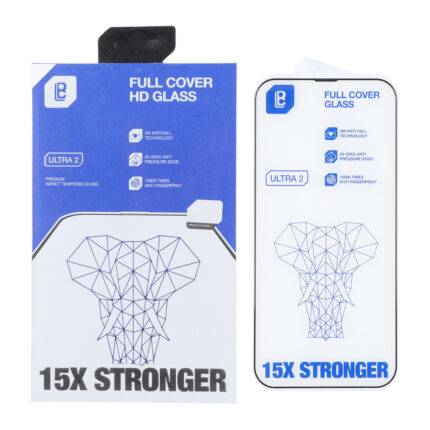 محافظ صفحه نمایش شیشه ای Full Cover Lanbi - 15X Stronger مدل Apple iPhone 13 Pro Max / iPhone 14 Plus (پک دار)