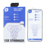محافظ صفحه نمایش شیشه ای Full Cover Lanbi - 15X Stronger مدل Apple iPhone 17 / iPhone 16 Pro (پک دار)