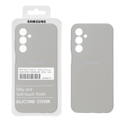 قاب سیلیکونی پاک کنی اورجینال درجه یک Samsung Galaxy A25 5G - طوسی (پک دار)