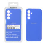 قاب سیلیکونی پاک کنی اورجینال درجه یک Samsung Galaxy A25 5G - آبی کاربنی (پک دار)